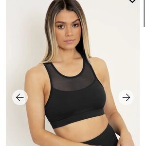 Blackmilk Sheer Top Racer Back Crop - Limited XL
